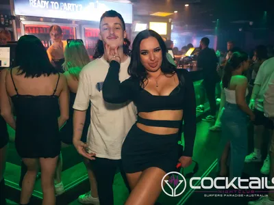 A professional photo of guests enjoying themselves at Cocktails Nightclub from our gallery.