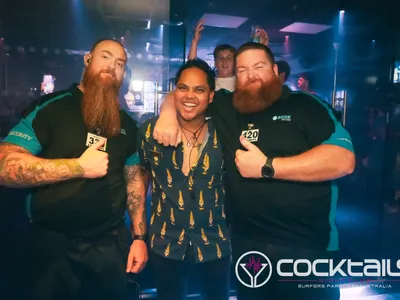 A professional photo of guests enjoying themselves at Cocktails Nightclub from our gallery.