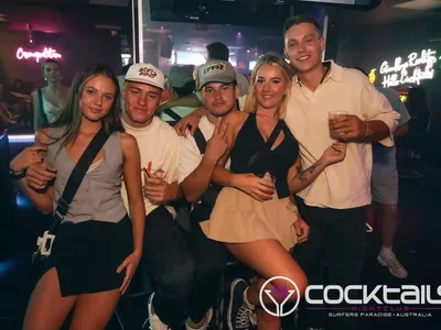 A professional photo of guests enjoying themselves at Cocktails Nightclub from our gallery.