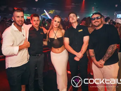 A professional photo of guests enjoying themselves at Cocktails Nightclub from our gallery.