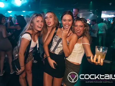 A professional photo of guests enjoying themselves at Cocktails Nightclub from our gallery.