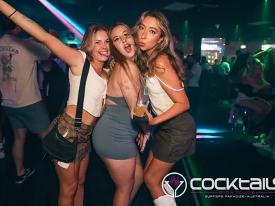 A professional photo of guests enjoying themselves at Cocktails Nightclub from our gallery.