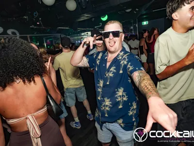 A professional photo of guests enjoying themselves at Cocktails Nightclub from our gallery.