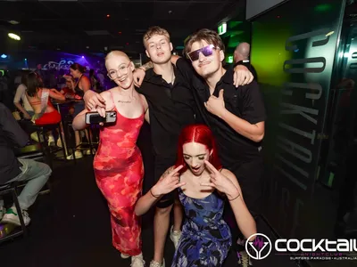 A professional photo of guests enjoying themselves at Cocktails Nightclub from our gallery.