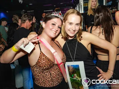 A professional photo of guests enjoying themselves at Cocktails Nightclub from our gallery.