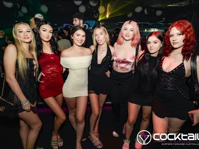 A professional photo of guests enjoying themselves at Cocktails Nightclub from our gallery.