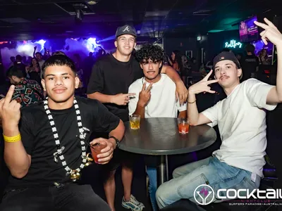 A professional photo of guests enjoying themselves at Cocktails Nightclub from our gallery.