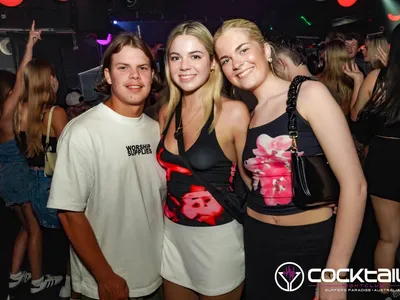 A professional photo of guests enjoying themselves at Cocktails Nightclub from our gallery.