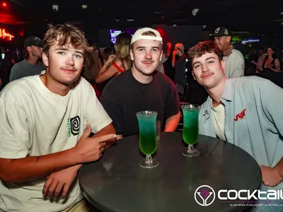 A professional photo of guests enjoying themselves at Cocktails Nightclub from our gallery.