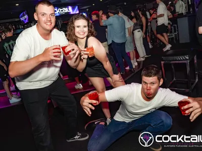 A professional photo of guests enjoying themselves at Cocktails Nightclub from our gallery.