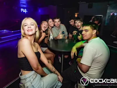 A professional photo of guests enjoying themselves at Cocktails Nightclub from our gallery.