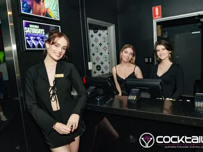 A professional photo of guests enjoying themselves at Cocktails Nightclub from our gallery.