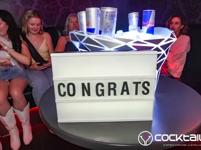 A professional photo of guests enjoying themselves at Cocktails Nightclub from our gallery.