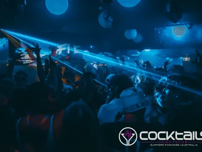 A professional photo of guests enjoying themselves at Cocktails Nightclub from our gallery.