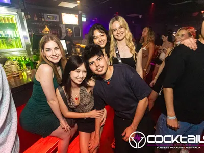 A professional photo of guests enjoying themselves at Cocktails Nightclub from our gallery.