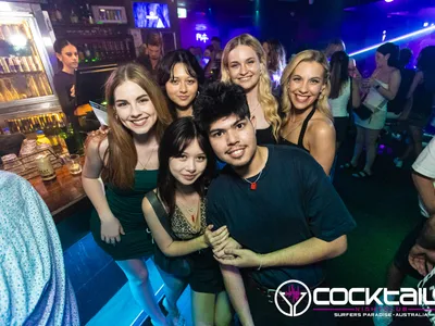 A professional photo of guests enjoying themselves at Cocktails Nightclub from our gallery.