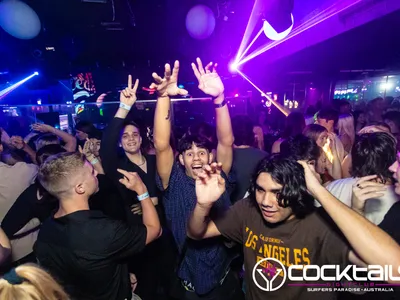 A professional photo of guests enjoying themselves at Cocktails Nightclub from our gallery.