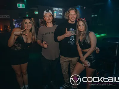 A professional photo of guests enjoying themselves at Cocktails Nightclub from our gallery.