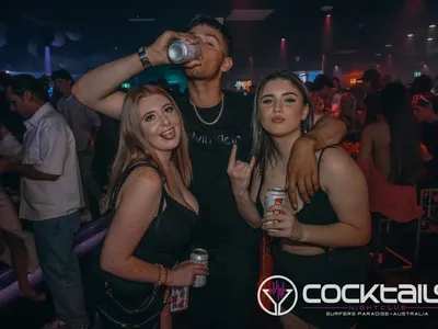 A professional photo of guests enjoying themselves at Cocktails Nightclub from our gallery.