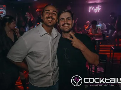 A professional photo of guests enjoying themselves at Cocktails Nightclub from our gallery.