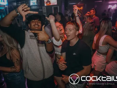 A professional photo of guests enjoying themselves at Cocktails Nightclub from our gallery.