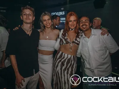 A professional photo of guests enjoying themselves at Cocktails Nightclub from our gallery.