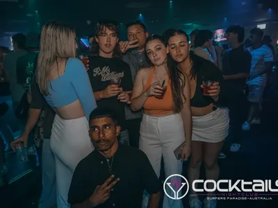 A professional photo of guests enjoying themselves at Cocktails Nightclub from our gallery.