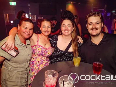 A professional photo of guests enjoying themselves at Cocktails Nightclub from our gallery.