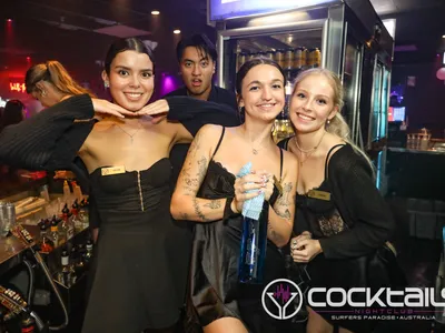 A professional photo of guests enjoying themselves at Cocktails Nightclub from our gallery.