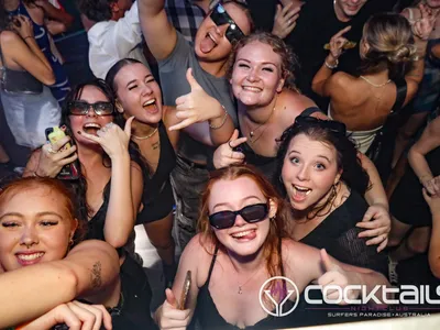 A professional photo of guests enjoying themselves at Cocktails Nightclub from our gallery.