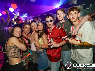 A professional photo of guests enjoying themselves at Cocktails Nightclub from our gallery.