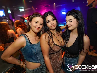 A professional photo of guests enjoying themselves at Cocktails Nightclub from our gallery.