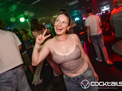 A professional photo of guests enjoying themselves at Cocktails Nightclub from our gallery.