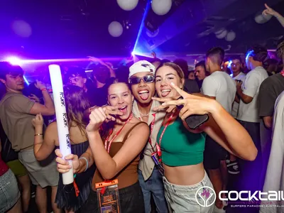 A professional photo of guests enjoying themselves at Cocktails Nightclub from our gallery.