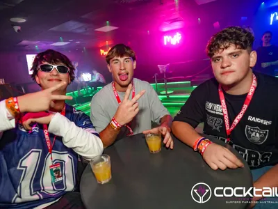 A professional photo of guests enjoying themselves at Cocktails Nightclub from our gallery.