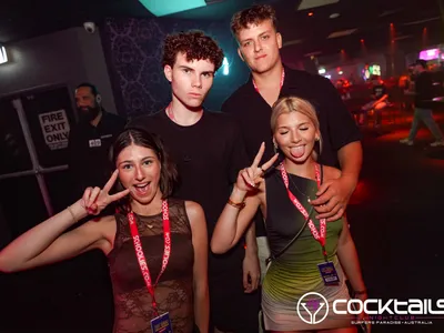 A professional photo of guests enjoying themselves at Cocktails Nightclub from our gallery.