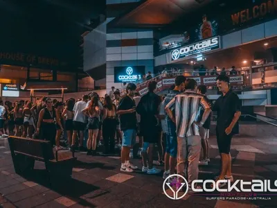 A professional photo of guests enjoying themselves at Cocktails Nightclub from our gallery.