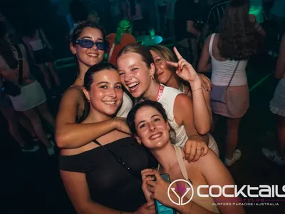 A professional photo of guests enjoying themselves at Cocktails Nightclub from our gallery.