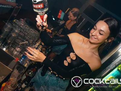 A professional photo of guests enjoying themselves at Cocktails Nightclub from our gallery.