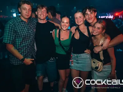 A professional photo of guests enjoying themselves at Cocktails Nightclub from our gallery.