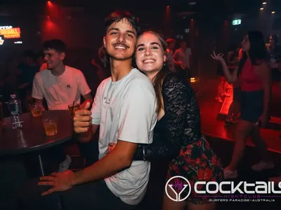 A professional photo of guests enjoying themselves at Cocktails Nightclub from our gallery.