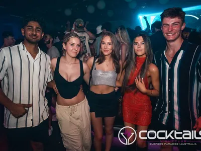 A professional photo of guests enjoying themselves at Cocktails Nightclub from our gallery.