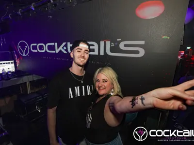 A professional photo of guests enjoying themselves at Cocktails Nightclub from our gallery.