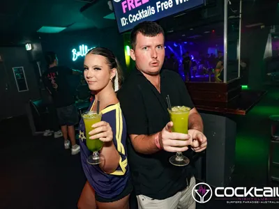 A professional photo of guests enjoying themselves at Cocktails Nightclub from our gallery.