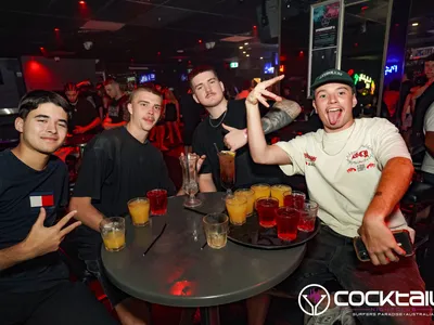 A professional photo of guests enjoying themselves at Cocktails Nightclub from our gallery.