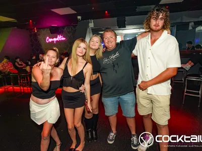 A professional photo of guests enjoying themselves at Cocktails Nightclub from our gallery.