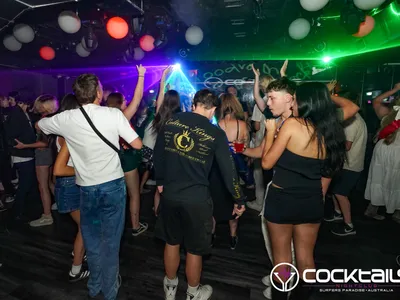 A professional photo of guests enjoying themselves at Cocktails Nightclub from our gallery.