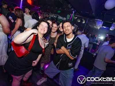 A professional photo of guests enjoying themselves at Cocktails Nightclub from our gallery.