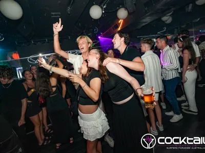 A professional photo of guests enjoying themselves at Cocktails Nightclub from our gallery.