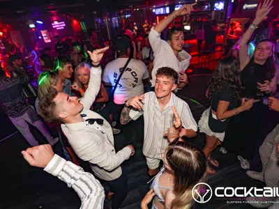 A professional photo of guests enjoying themselves at Cocktails Nightclub from our gallery.